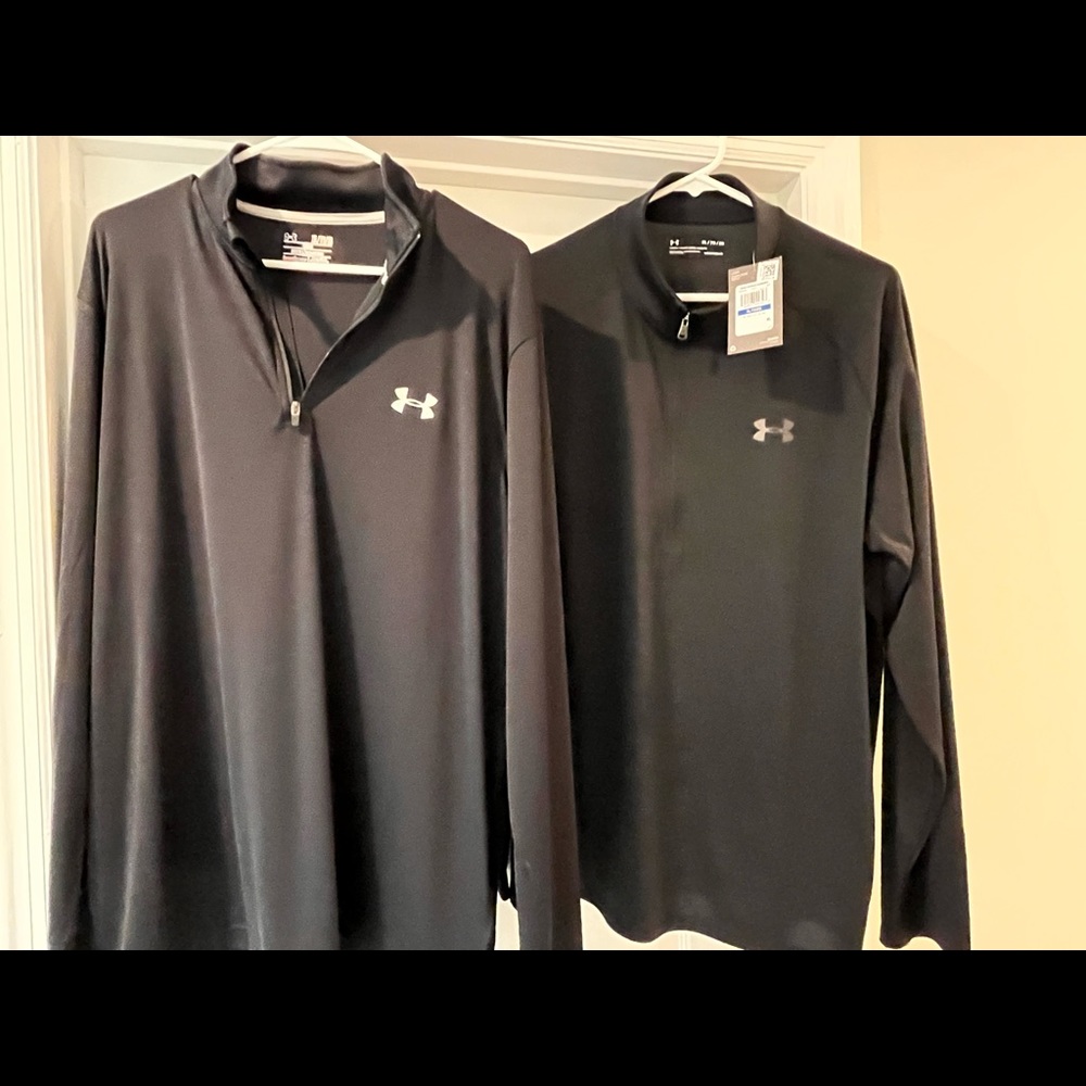 Set of 2 Under Armour mens athletic shirts.